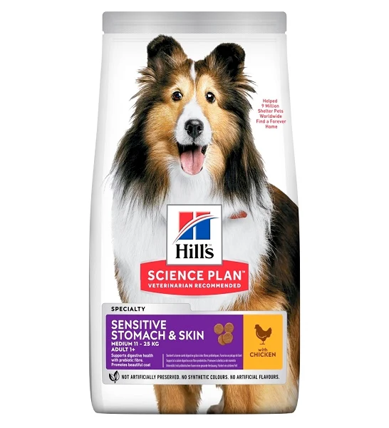 Hill's Science Plan Sensitive Stomach & Skin Medium Adult Dry Dog Food 2.5KG Hill's Science Plan Sensitive Stomach & Skin Medium Adult Dry Dog Food 2.5KG