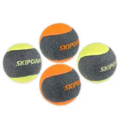 SKIPDAWG 4pcs Squeaky Dog Tennis Balls 6.35cm