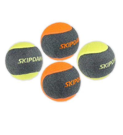 SKIPDAWG 4pcs Squeaky Dog Tennis Balls 6.35cm SKIPDAWG 4pcs Squeaky Dog Tennis Balls 6.35cm