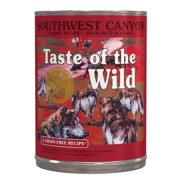 Taste of the Wild Southwest Canyon Canine with Beef in Gravy Wet Dog Food 390G Taste of the Wild Southwest Canyon Canine with Beef in Gravy Wet Dog Food 390G