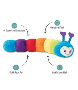 Petshop by Fringe Studio Don’t Bug Me Plush Dog Toy 17×60 Petshop by Fringe Studio Don't Bug Me Plush Dog Toy 17x60cm