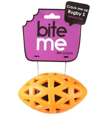 ebi Bite Me 'Crack Me Up' Rugby Sensory Dog Toy ebi Bite Me 'Crack Me Up' Rugby Sensory Dog Toy