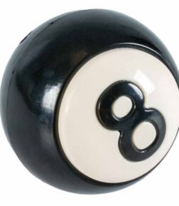 Ebi Coockoo Eight-Ball Treat Dispenser Ball Dog Snack Toy - Black/8cm