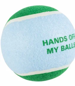 Ebi Coockoo Hands Off XL Tennis Ball - Dog Catch & Fetch Toy - Blue/12.7cm