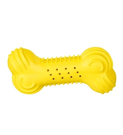 Trixie Cooling Bone Natural Rubber Toy for Dogs Yellow Trixie Cooling Bone Natural Rubber Toy for Dogs Yellow
