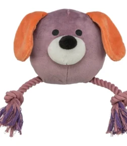 Trixie Dog Head With Rope Plush Dog Toy 27cm