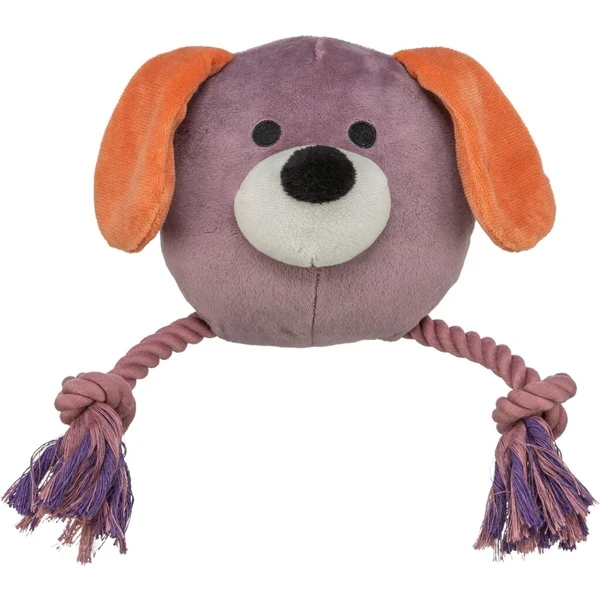Trixie Dog Head With Rope Plush Dog Toy 27cm Trixie Dog Head With Rope Plush Dog Toy 27cm